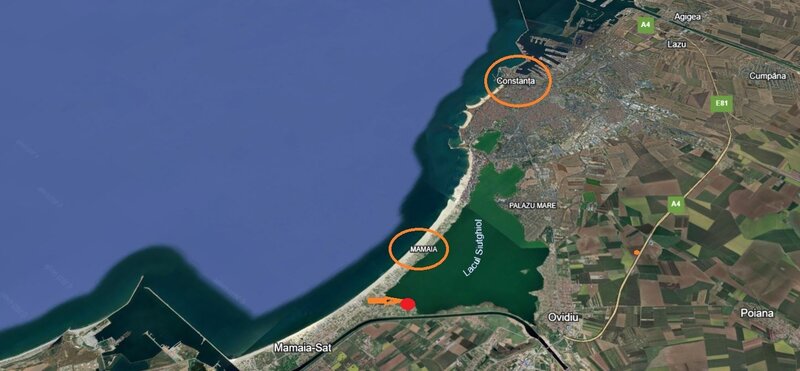 Constanta Vedere directa Lac, Mamaia, pretabil proiect HORECA, P+4E